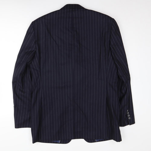 Austin Reed Men's Blue Striped Blazer, Size 40R, Business Formal