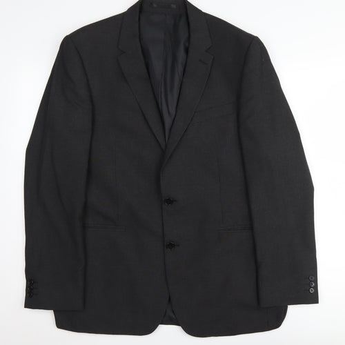 Thomas Nash Men's Black Blazer 42 Long Formal Business