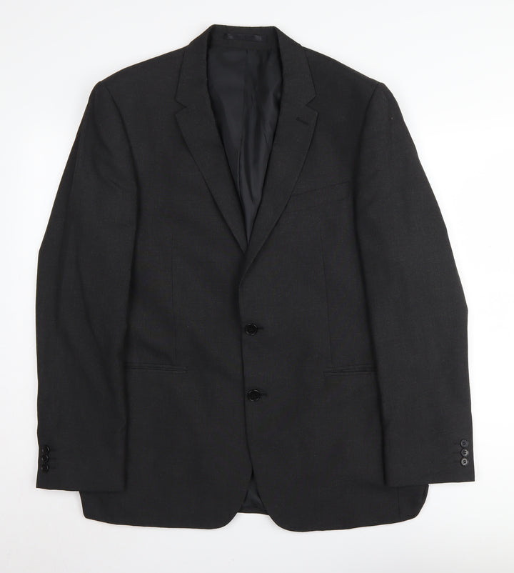 Thomas Nash Men's Black Blazer 42 Long Formal Business