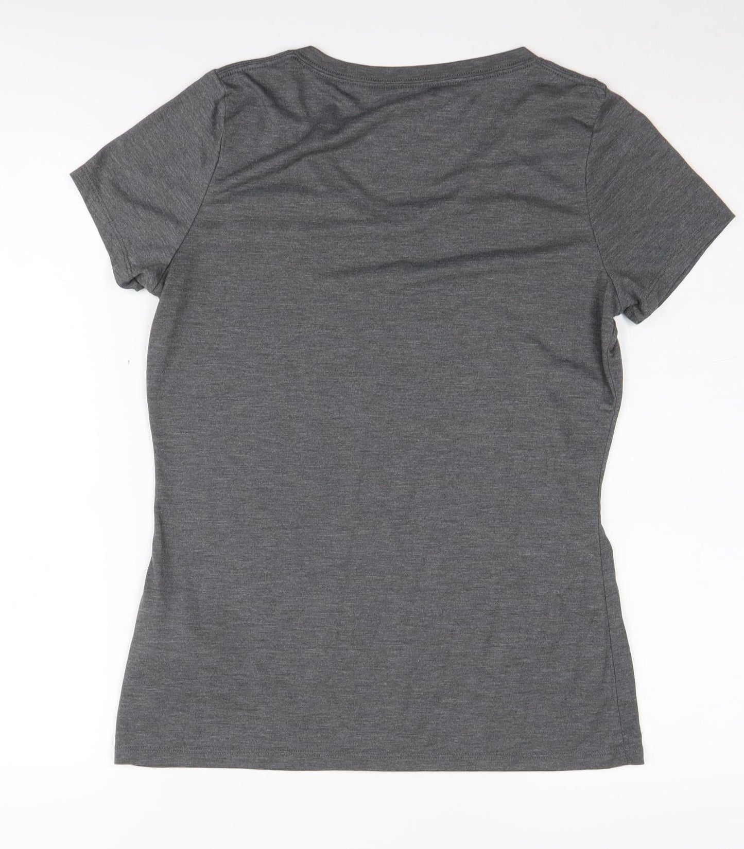 Asics Women's Grey M Basic V-Neck T-Shirt