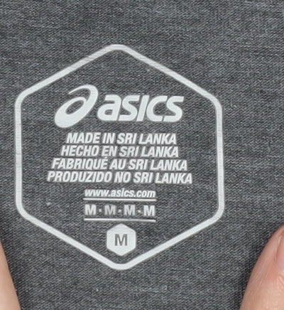Asics Women's Grey M Basic V-Neck T-Shirt
