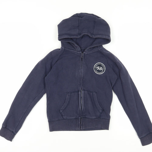 Soulcal & Co Boys Blue Full Zip Hoodie 7-8 Years