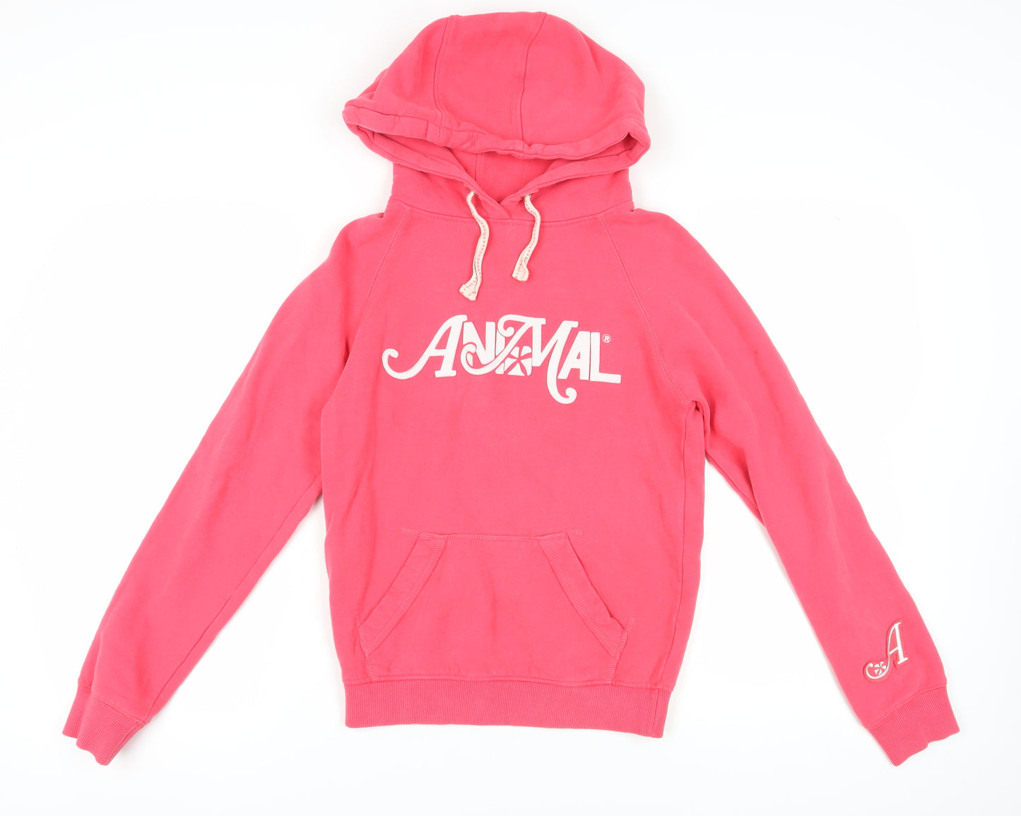 Animal Women's Pink Pullover Hoodie Size 8 with Logo