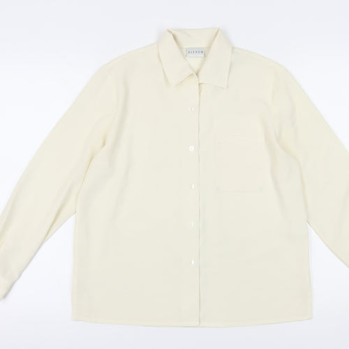 Alexon Women’s Ivory Button-Up Shirt, Size 10