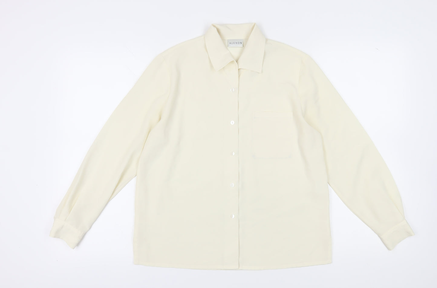 Alexon Women’s Ivory Button-Up Shirt, Size 10