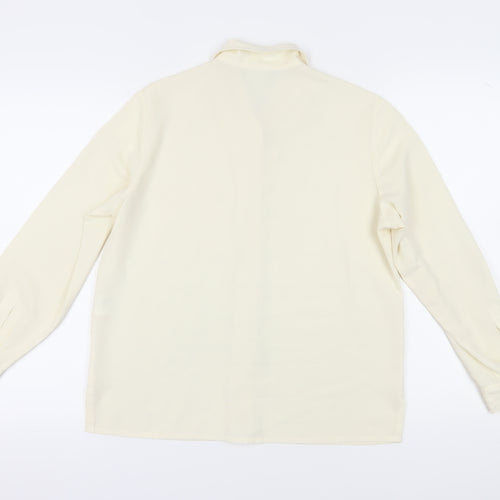 Alexon Women’s Ivory Button-Up Shirt, Size 10