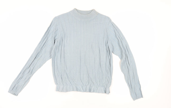Honor Millburn Women's Blue Cable-Knit Pullover Jumper Size 10-12