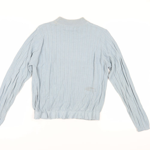 Honor Millburn Women's Blue Cable-Knit Pullover Jumper Size 10-12