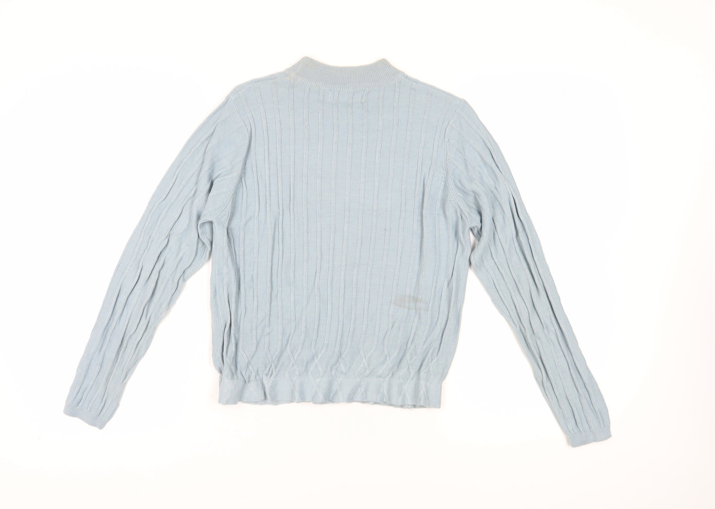 Honor Millburn Women's Blue Cable-Knit Pullover Jumper Size 10-12