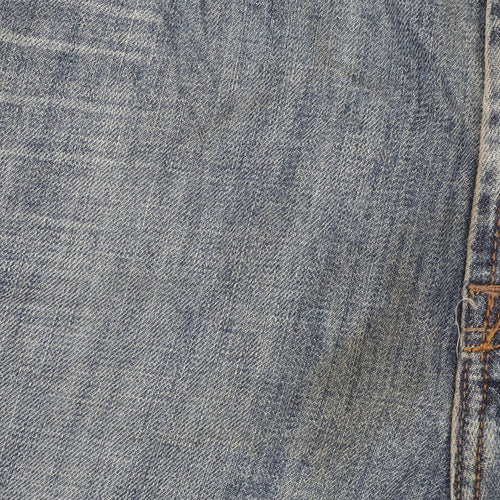 Wrangler Men's Blue Bootcut Jeans Size 38 Relaxed Fit