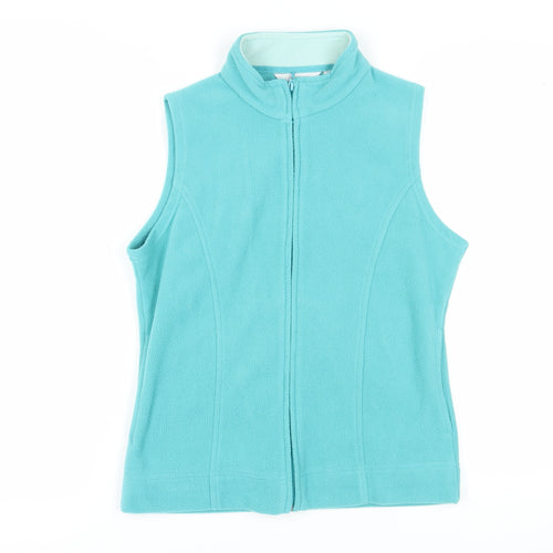EWM Women's Blue Fleece Waistcoat Size 10-12 Casual