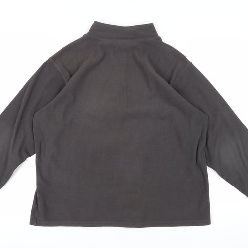 Wrangler Men's Black L 1/2 Zip Fleece Sweatshirt