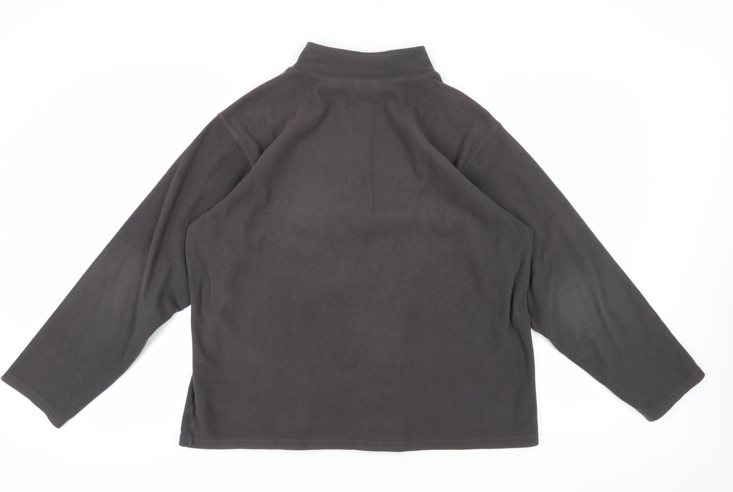 Wrangler Men's Black L 1/2 Zip Fleece Sweatshirt