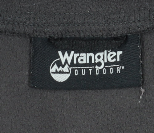 Wrangler Men's Black L 1/2 Zip Fleece Sweatshirt
