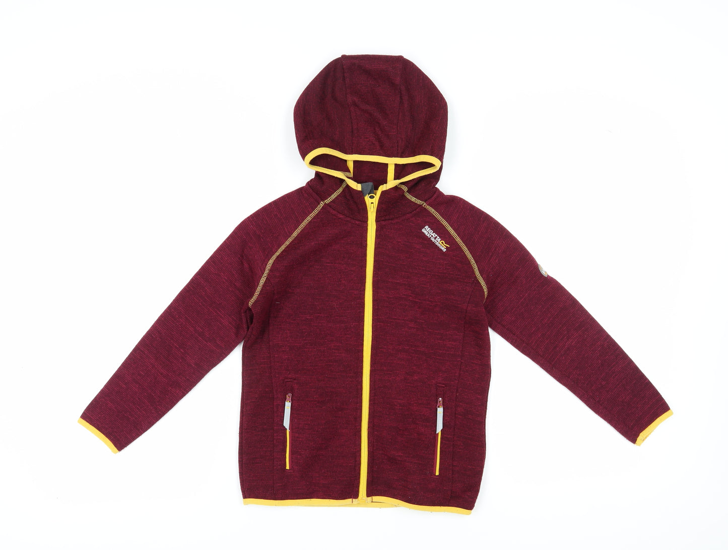 Regatta Boys Red Hooded Basic Jacket 7-8 Years