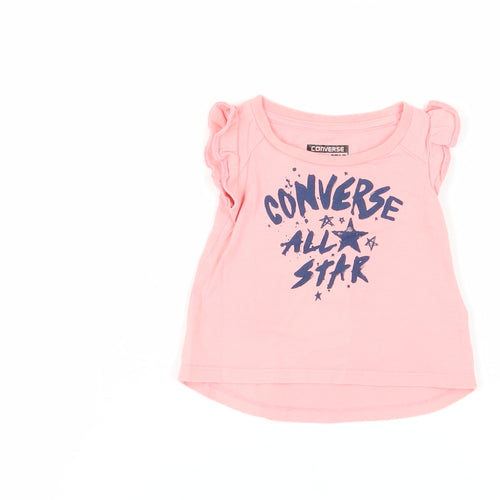 Converse Pink T-Shirt for Unisex Babies in Graphic Design