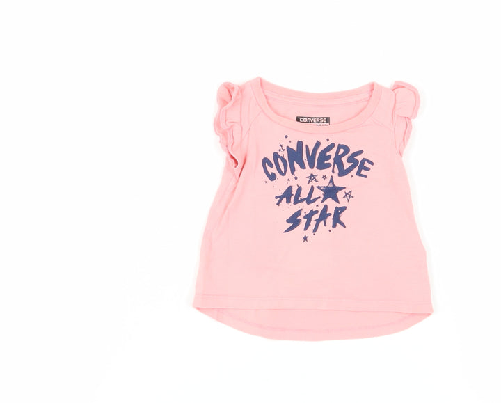 Converse Pink T-Shirt for Unisex Babies in Graphic Design
