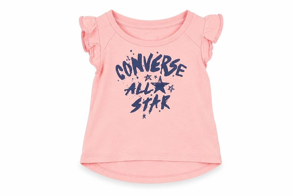 Converse Pink T-Shirt for Unisex Babies in Graphic Design