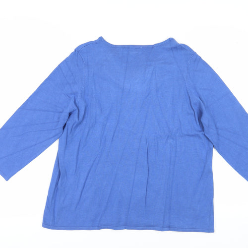 Eastex Women's Blue Pullover Jumper, Size 18