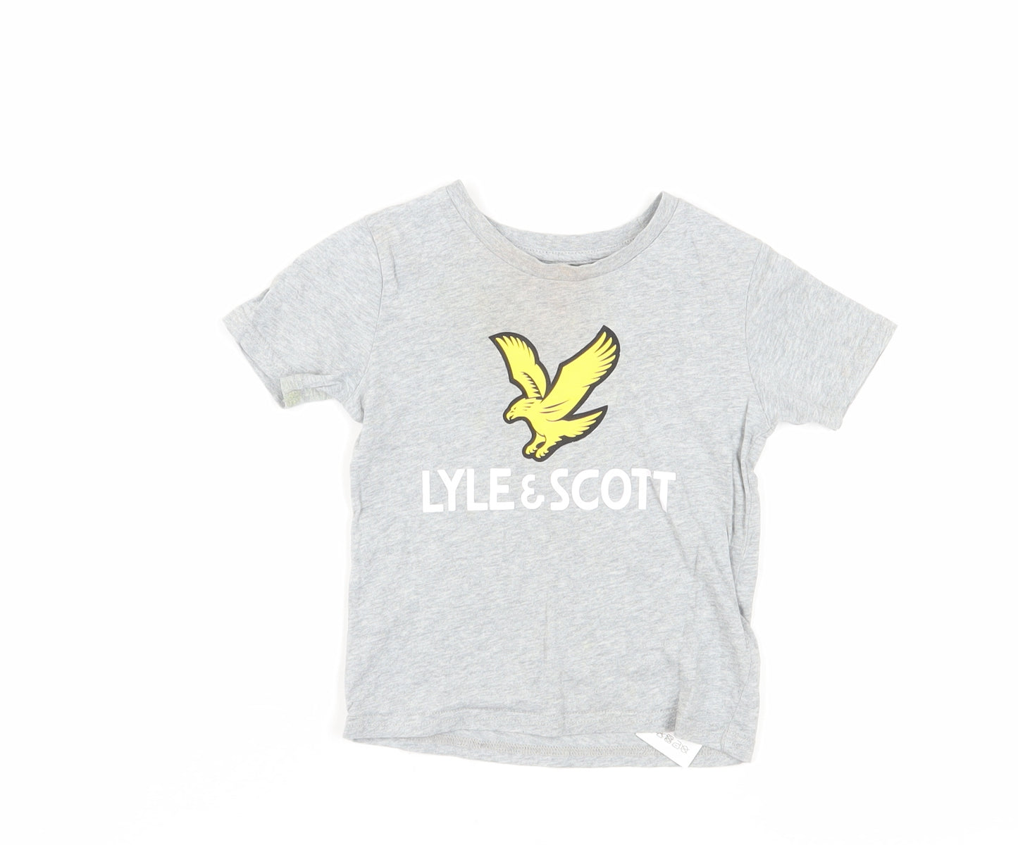 Lyle & Scott Boys Grey Logo T-Shirt, 2 Years