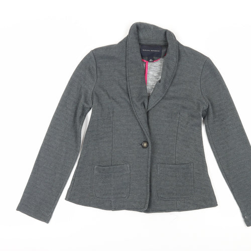 Banana Republic Women's Grey Blazer XS Shawl Collar