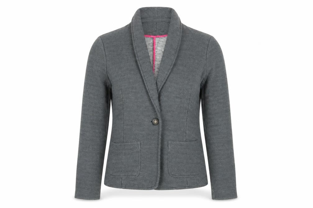 Banana Republic Women's Grey Blazer XS Shawl Collar