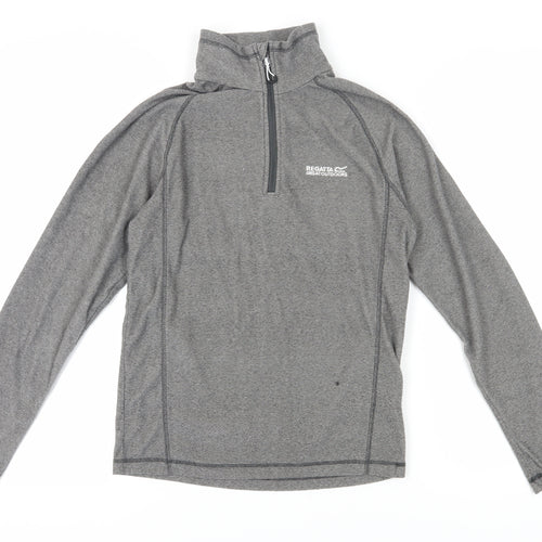 Regatta Men's Grey 1/4 Zip Sweatshirt S