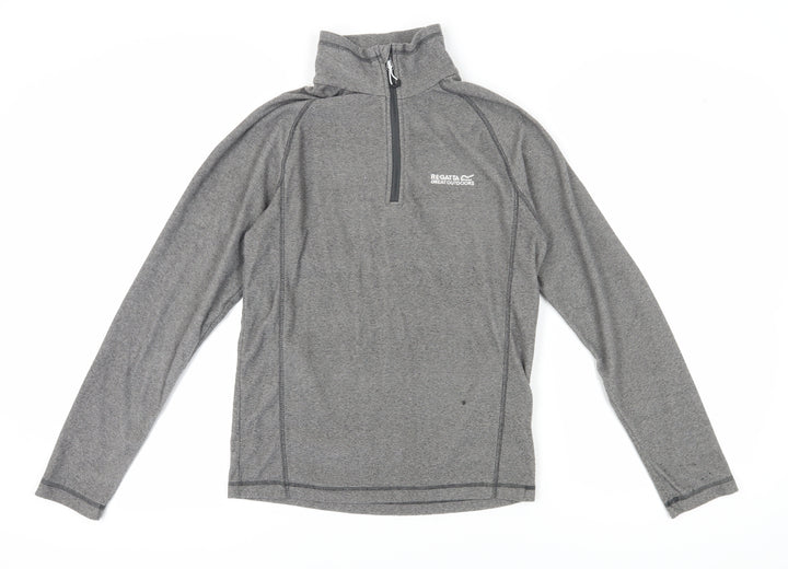 Regatta Men's Grey 1/4 Zip Sweatshirt S