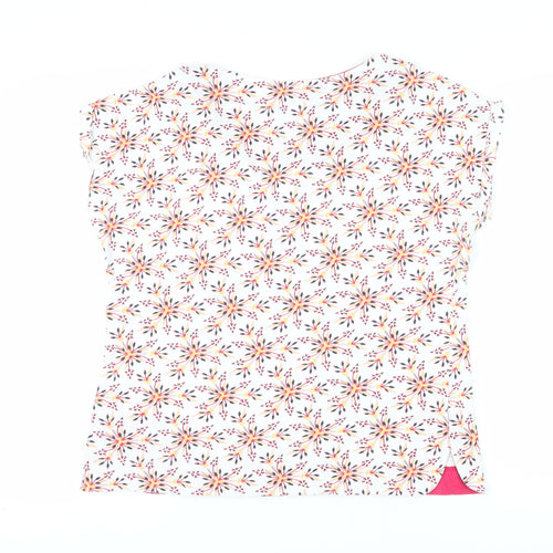Weird Fish Women's Multicoloured Floral T-Shirt, Size 14