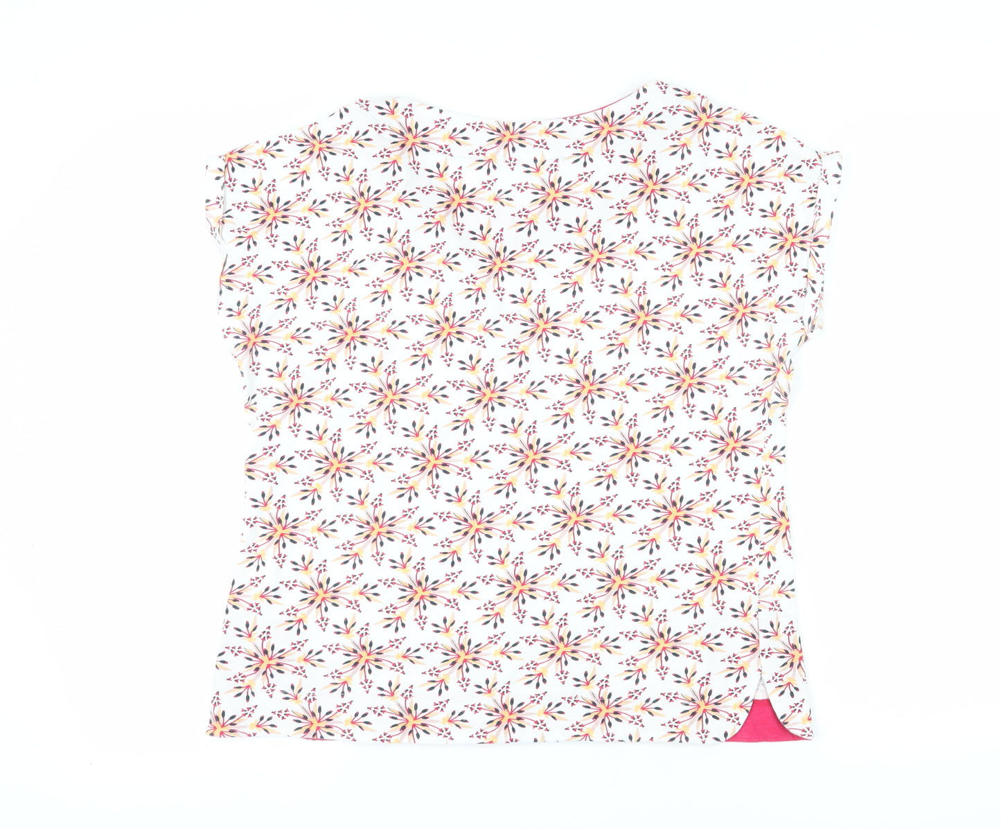 Weird Fish Women's Multicoloured Floral T-Shirt, Size 14