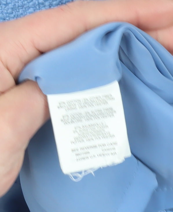 J.Crew Women's Blue Tweed Sheath Dress Size 2