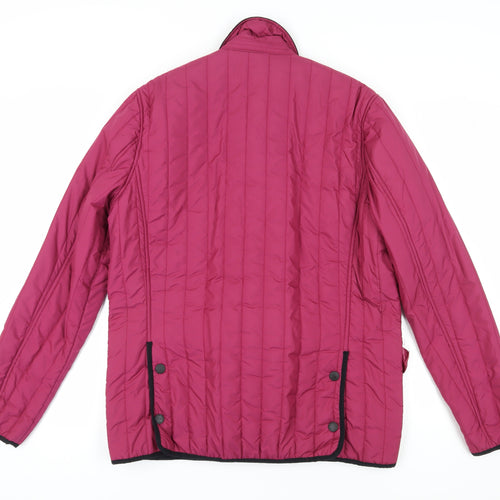 Henri Lloyd Men's Pink Quilted Winter Jacket L
