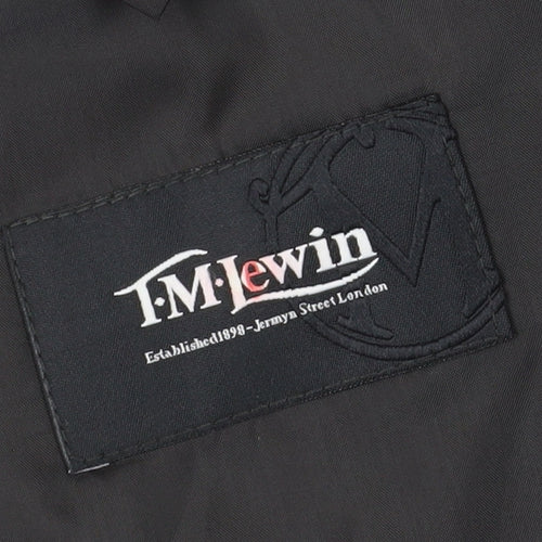 T.M. Lewin Men's Grey Blazer 40S Regular Fit Business