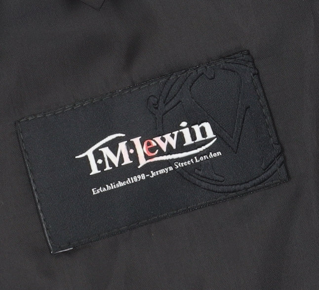 T.M. Lewin Men's Grey Blazer 40S Regular Fit Business