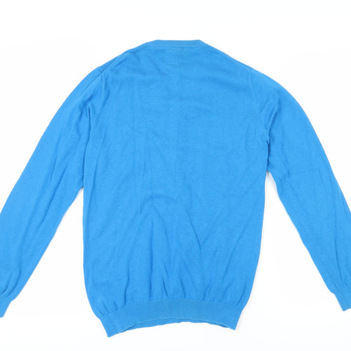 Jack & Jones Men's Blue Henley Jumper M