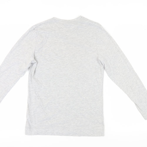 Harry Potter Unisex Grey T-Shirt, Size S, Long Sleeve