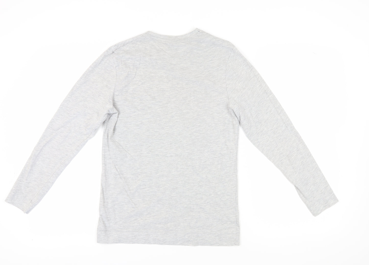 Harry Potter Unisex Grey T-Shirt, Size S, Long Sleeve