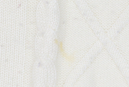 Honor Millburn Women's Ivory Cardigan 14 M Button Knit