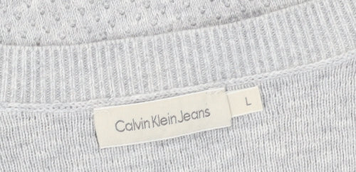 Calvin Klein Women's Blue Pullover Jumper Size L