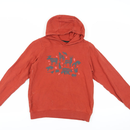 Mountain Warehouse Boys Red Pullover Hoodie, 13 Years, Graphic Print