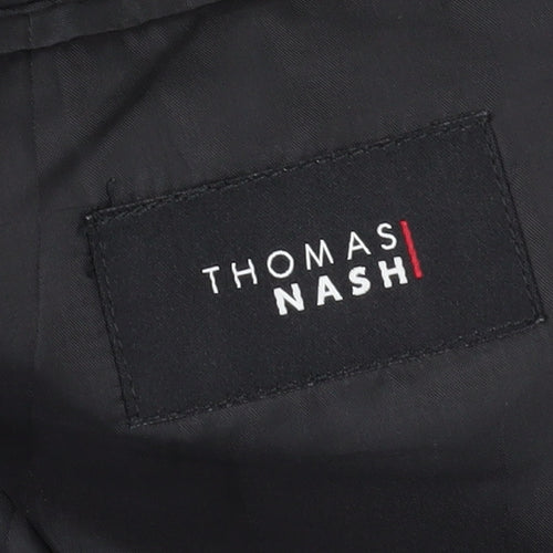 Thomas Nash Men's Black Short Blazer, Size 40S