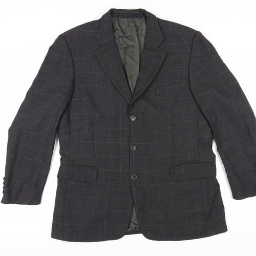 Pierre Cardin Grey Check Blazer, Men's 41R