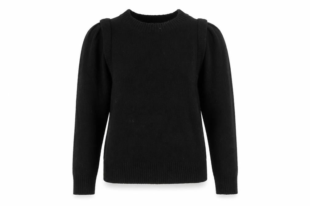 Front view of DKNY Women's Black Crew Neck Jumper M