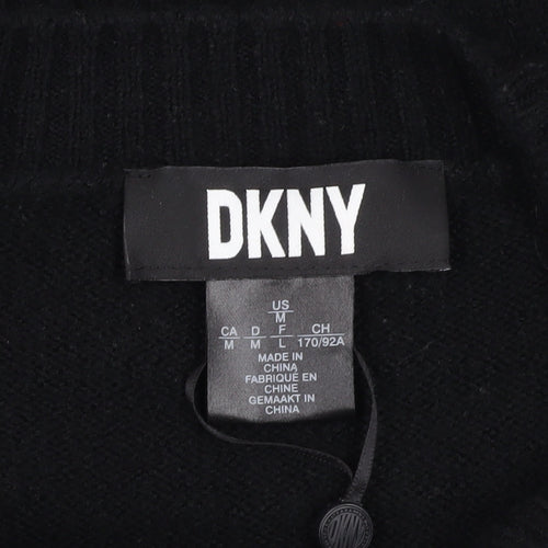 DKNY Women's Black Crew Neck Jumper M