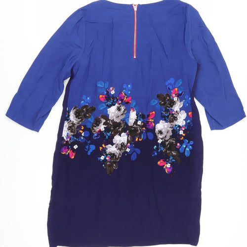 Joules Women's Blue Floral Shift Dress, M