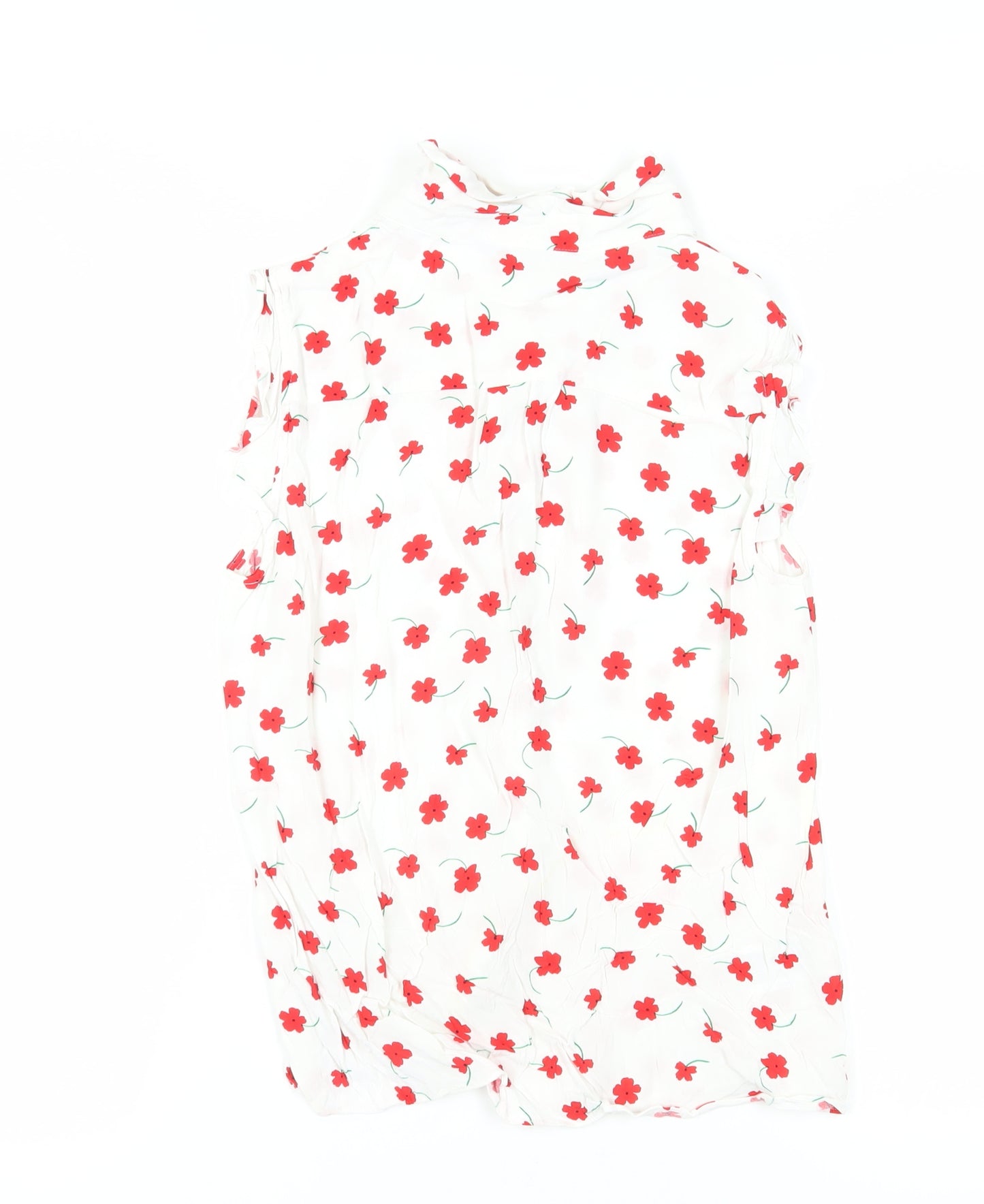 Laura Ashley Women's Floral Blouse, Size 8, Sleeveless