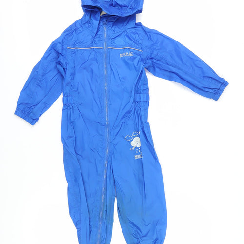 Regatta Boys Blue Snowsuit 9 Months Hooded Winter Outdoor