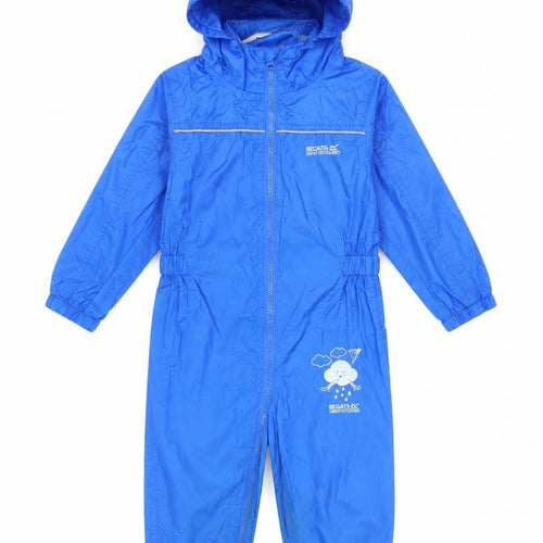 Regatta Boys Blue Snowsuit 9 Months Hooded Winter Outdoor