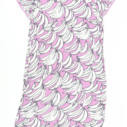 White Stuff Women’s Multicoloured Banana T-Shirt Dress Size 10