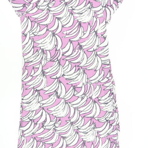White Stuff Women’s Multicoloured Banana T-Shirt Dress Size 10